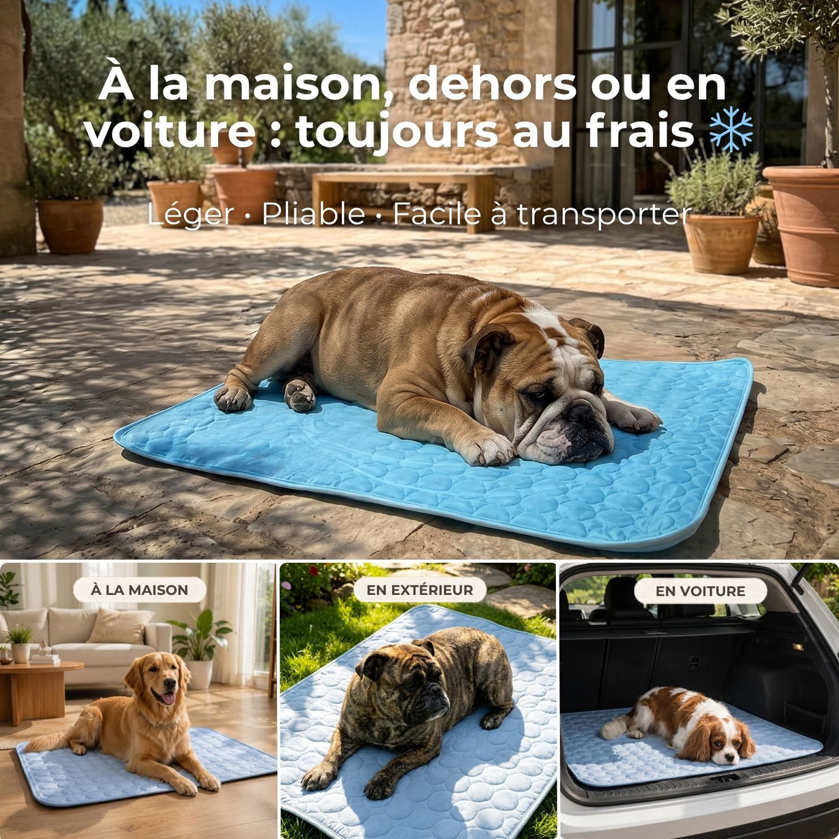Tapis rafraîchissant pour chien – Effet immédiat